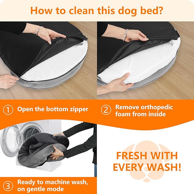 Dwanton Orthopedic Dog Bed for Medium Dogs - Image 7