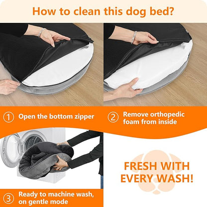 Dwanton Orthopedic Dog Bed for Medium Dogs - Image 7