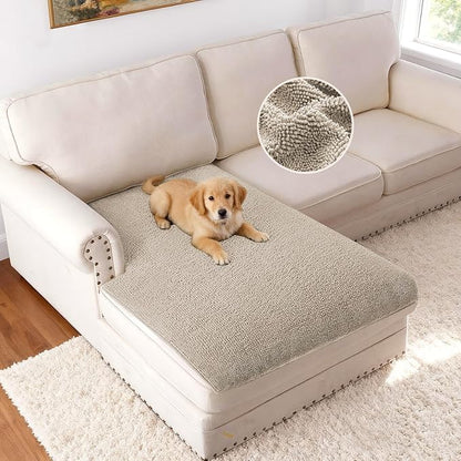 H.VERSAILTEX Non Slip Pet Couch Cover Chenille Dog Bed Protector Thick Soft by HVERSAILTEX