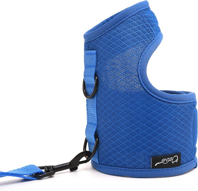 Cat Harness and Leash for Walking Escape Proof Breathable Mesh Fabric, Solid - Image 8