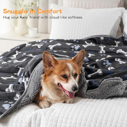 Waterproof Dog Blankets Pet Blanket 50"x60", Soft Fluffy Sofa Car Bed Protector - Image 5