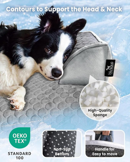 Medium Cooling Dog Bed – 35 x 31 inch Waterproof Couch Cover - Image 5