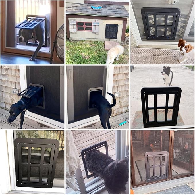 NAMSAN Dog Screen Door, Flap Opening 11.2 x 14.4 inches, Dog Door - Image 2