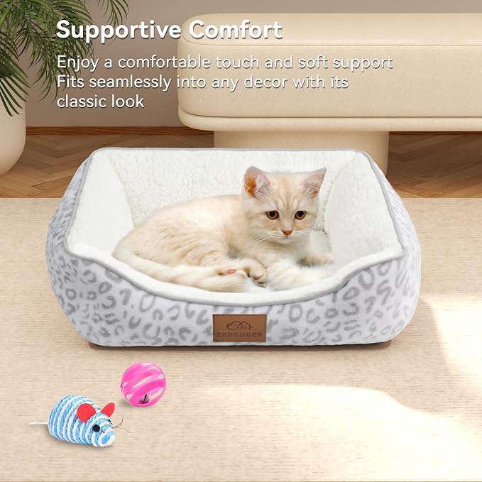 Rectangle Cat Dog Bed for Large Medium Small Pets Indoor Outdoor Machine - Image 4