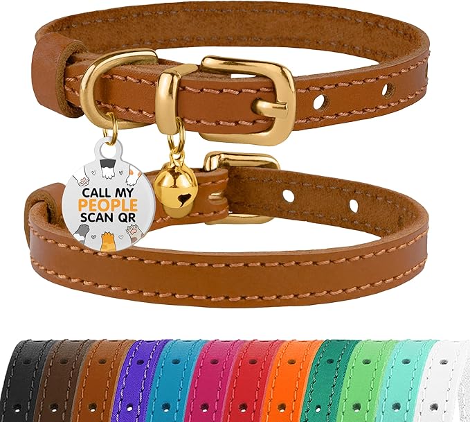 BRONZEDOG Leather Cat Collar by BRONZEDOG