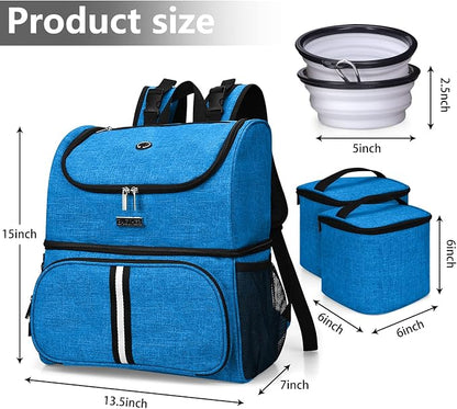 BAGLHER Pet Travel Bag, Double-Layer Pet Supplies Backpack, Pet Travel Backpack - Image 3
