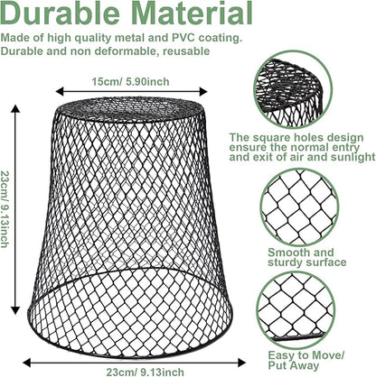 20 Pcs 9"×9" Chicken Wire Plant Protectors from Animals, Plant Cage Garden - Image 2