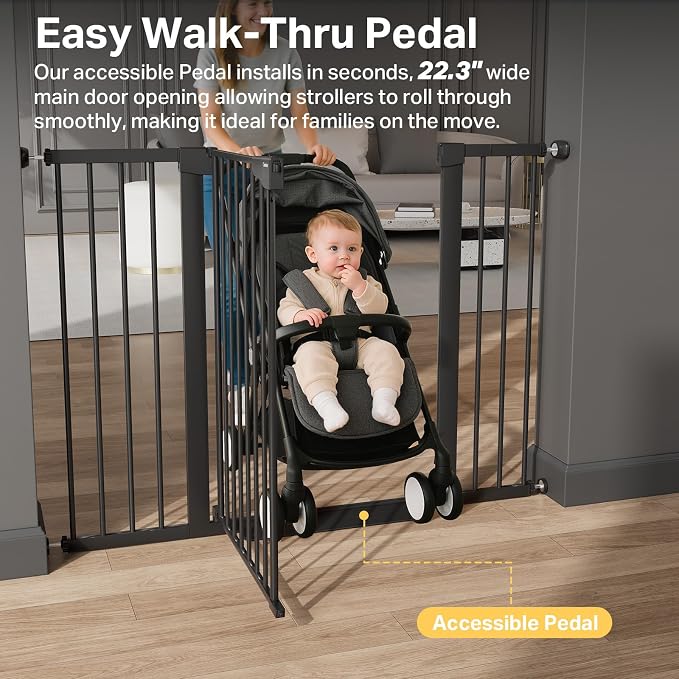 Cumbor 36" Extra Tall 29.7"-51.5" Baby Gate - Image 9