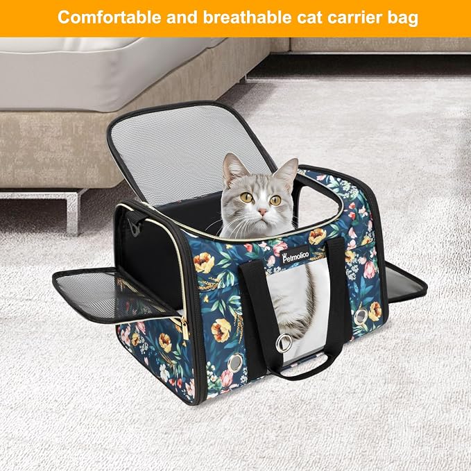 Petmolico Cat Carrier Soft-Sided Pet Bag - Image 6