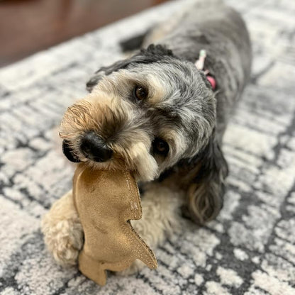 SPOT Dura-Fused Leather Rabbit Dog Toy – Durable Real Leather & Jute Chew Toy - Image 7