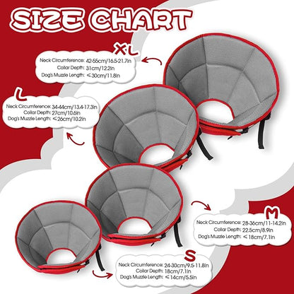 Dog Cone for Large Dogs After Surgery, Soft Dog Cone Collar for Dogs to Stop - Image 2