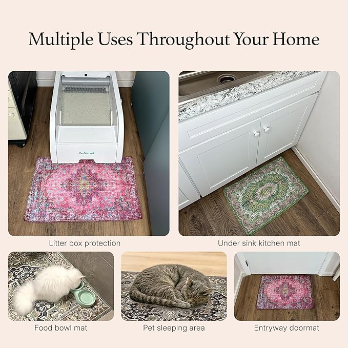 LOVEWAG Waterproof 2-Pack Pet Feeding Mats - Image 4