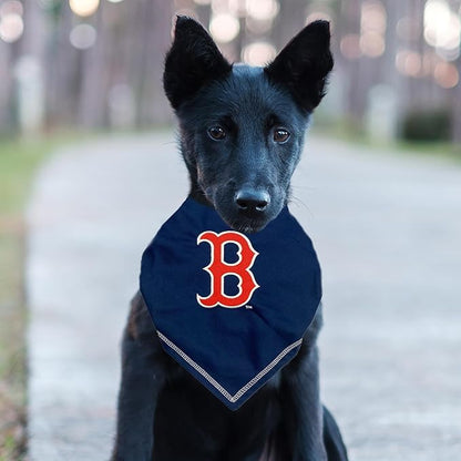 Pets First MLB Boston RED SOX TIE Bandana, Large/X-Large. Dog Bandana Scarf Bib - Image 3