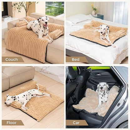 Avont Dog Bed Mat for Couch, Warm Fluffy Calming Sofa Topper Furniture - Image 4