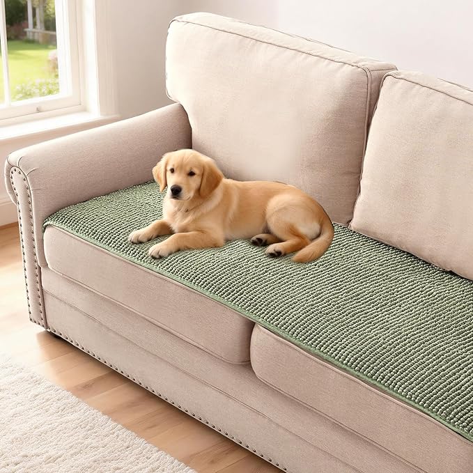 H.VERSAILTEX Plush Chenille Couch Cover by HVERSAILTEX
