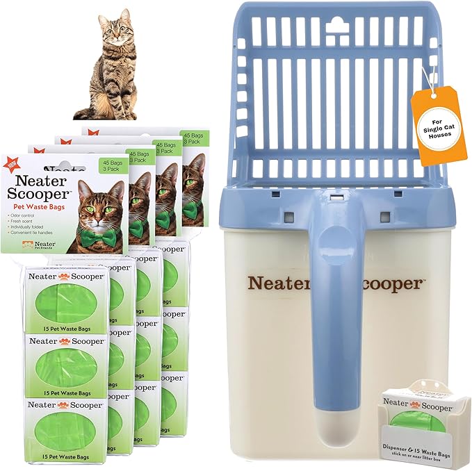 Neater Pet Brands Neater Scooper Standard Cat Litter Scoop, 195 Refill Bags – by NeaterPetBrands