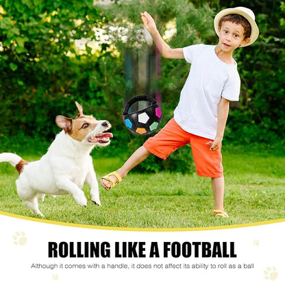 Dog Toy Ball with Handle, Toss and Fetch Play, Interactive Ball - Image 3