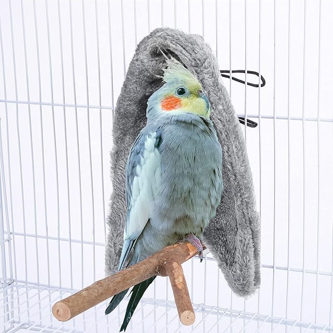 Comfort Corner Fleece Bird Blanket Parrot Cage Snuggle Hut Warm Bird Nest House by Filhome