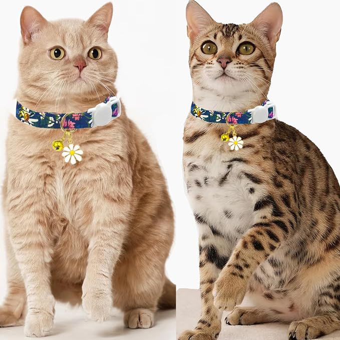 2 Pack Cotton Breakaway Cat Collars Set - Image 6