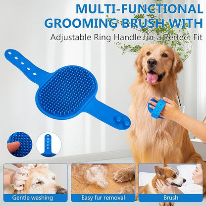 nooepc 6PCS Dog Washing Gloves Pet Grooming Gloves Dog Bath Supplies Dog Bath - Image 6