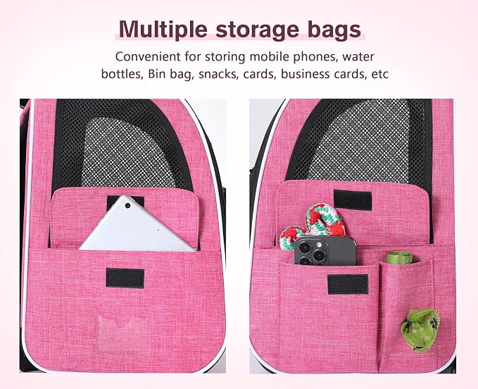 Pecute Cat Backpack Carrier Expandable, Pet Backpack - Image 7