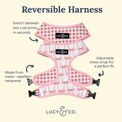 Lucy & Co. Cute Reversible Dog Harness Walking Halter - Image 2