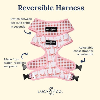 Lucy & Co. Cute Reversible Dog Harness Walking Halter - Image 2