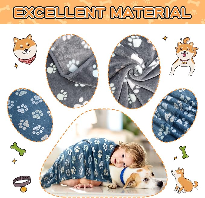 Rezutan Dog Blankets for Large Dogs, Premium Cat Flannel Blanket Washable - Image 5