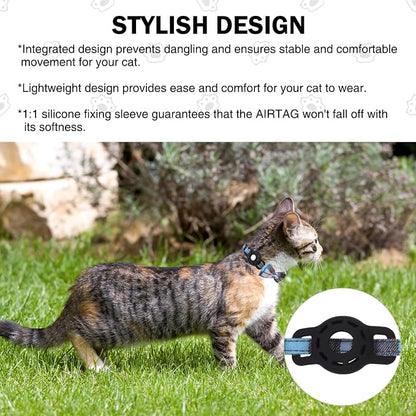 Airtag Cat Collar with Bells, Kitten Collar Breakaway - Image 3