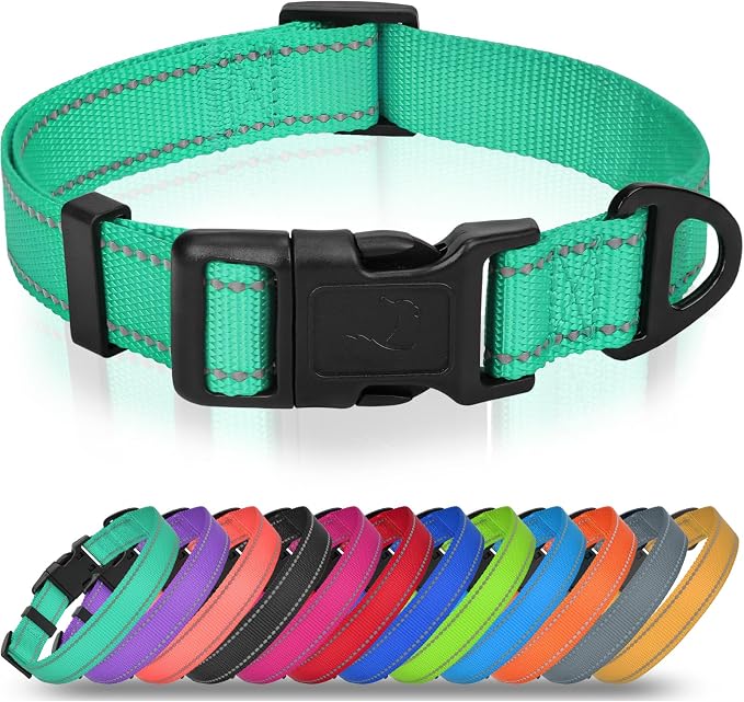 Joytale Large Dog Collar, Reflective and Adjustable Nylon Pet Collar by Joytale