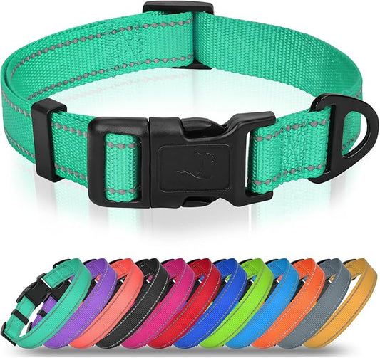 Joytale Large Dog Collar, Reflective and Adjustable Nylon Pet Collar by Joytale