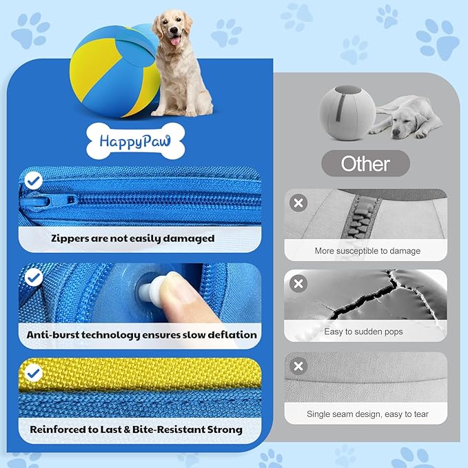 Happypaw 18'' Herding Ball for Dogs – Enhanced Chew Resistance & Heavy-Duty - Image 7