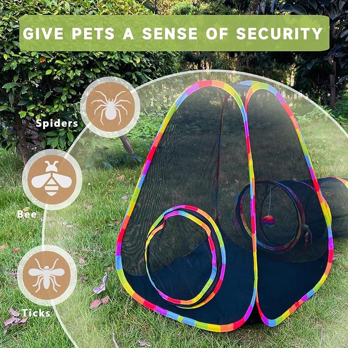 Outdoor Cat Enclosures, Cat Tunnels Tents Cubes - Image 2