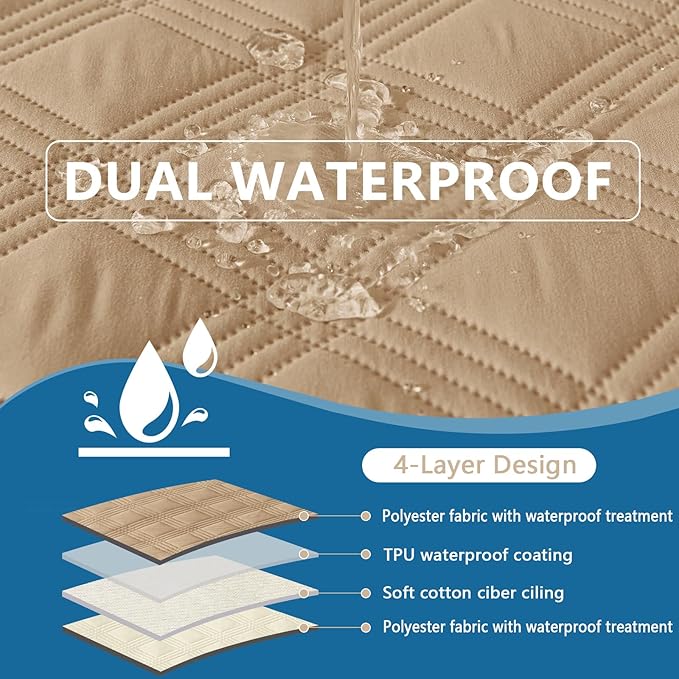 hyha Waterproof Dog Blanket, Reversible Pet Bed Blanket, Soft Sofa Couch Cover - Image 3