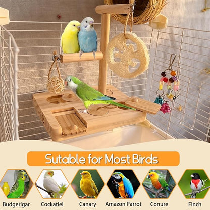 Bird Foraging Toys Parrot Enrichment Puzzle Toy Bird Playground Exploring - Image 7