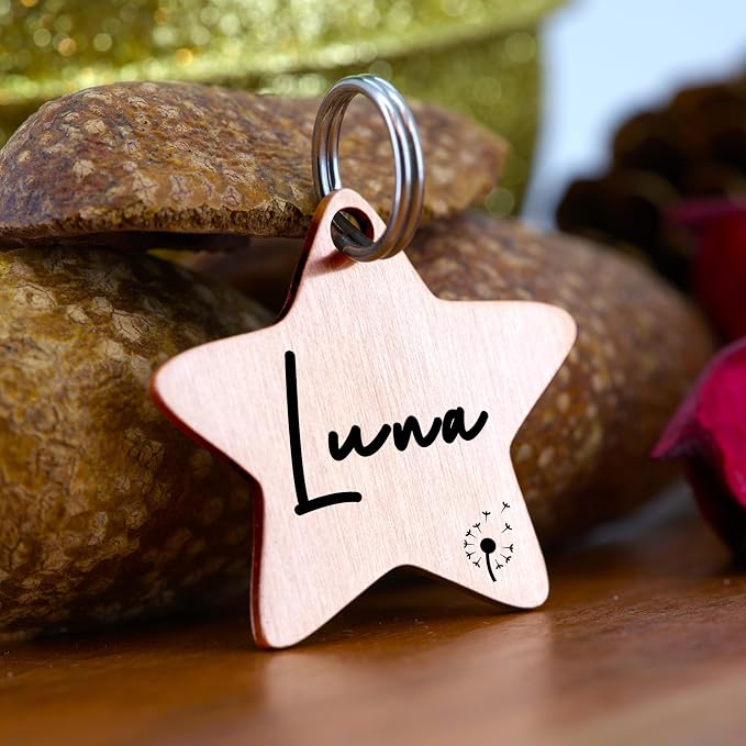 Ultra Joys Cat ID Tag Personalized Pet Tags, Durable Stainless Steel Small Pet - Image 2