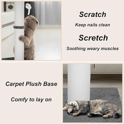 Cat Scratching Post 34 Inches Heavy Duty and Thicker Cat Scratching Post Cotton - Image 7