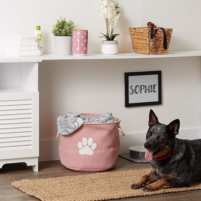 Bone Dry Pet Storage Collection Collapsible Bin, Medium Round - Image 6