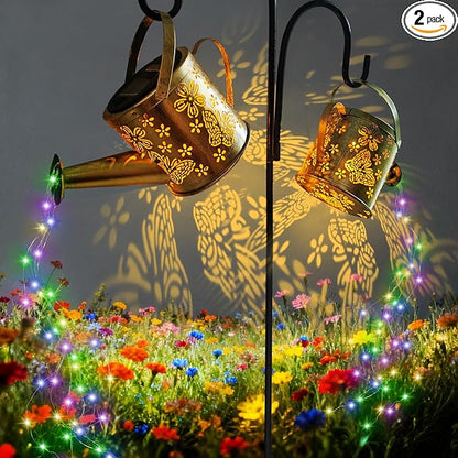 DDQ Solar Watering Can Lights, Warm White/Color LED by Unknown