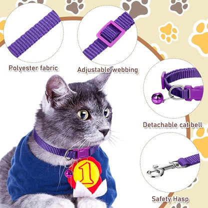 Amylove 48 Pcs Dog Collar and Leash Set, Polypropylene Adjustable Puppy Collars - Image 4