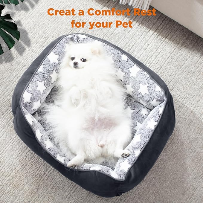 GASUR Small Dog Beds Small Size Dogs, Rectangle Washable Dog Bed, Orthopedic - Image 5