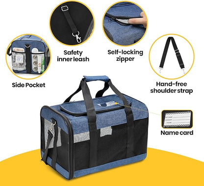 Cat Carrier Airline Approved, Soft-Sided Dog Carrier - Image 5
