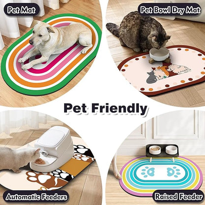Large Pet Feeding Mat – 28''x17'' Absorbent Dog Mat - Image 6