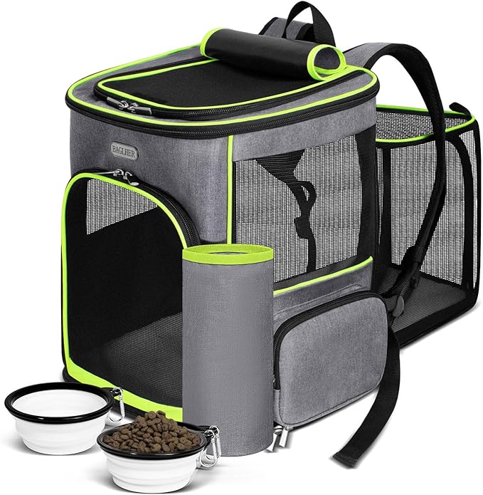 BAGLHER Expandable Cat Carrier Backpacks, Retractable Pet Carrier Backpack by BAGLHER
