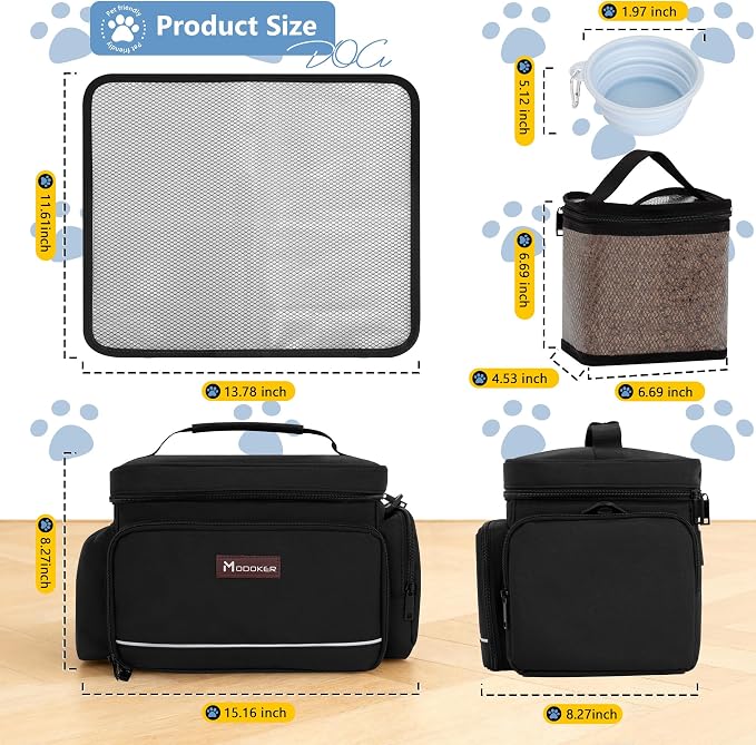 Modoker Dog Travel Bag Airline Approved Pet Cat Tote Organizer - Image 3