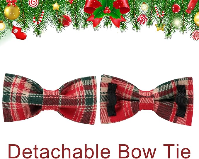 Christmas Plaid Dog Collar - Image 4