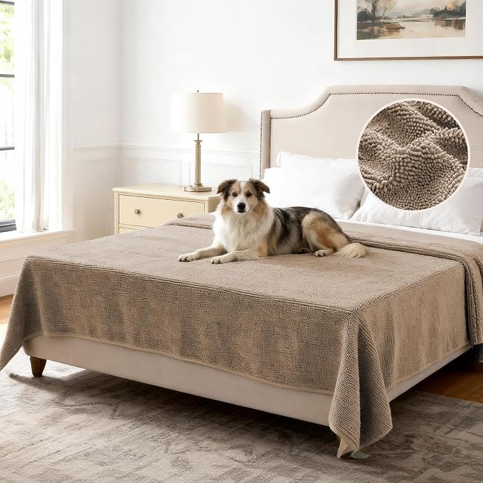 H.VERSAILTEX Non Slip Pet Couch Cover Chenille Dog Bed Protector Thick Soft by HVERSAILTEX