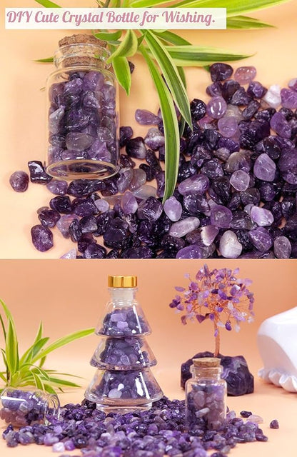 Amethyst Healing Crystal Chips Bulk Gemstones Sets Tumbled Chips Crushed Stones - Image 4