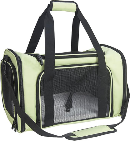 Soft Sided Carrier for Small Medium Cats Dogs, Removable Pad Collapsible Travel by NextFri