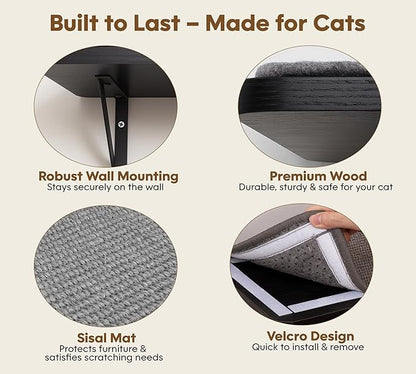 Cat Wall Shelf Window Perch, Cats Bed Hammock - Image 3